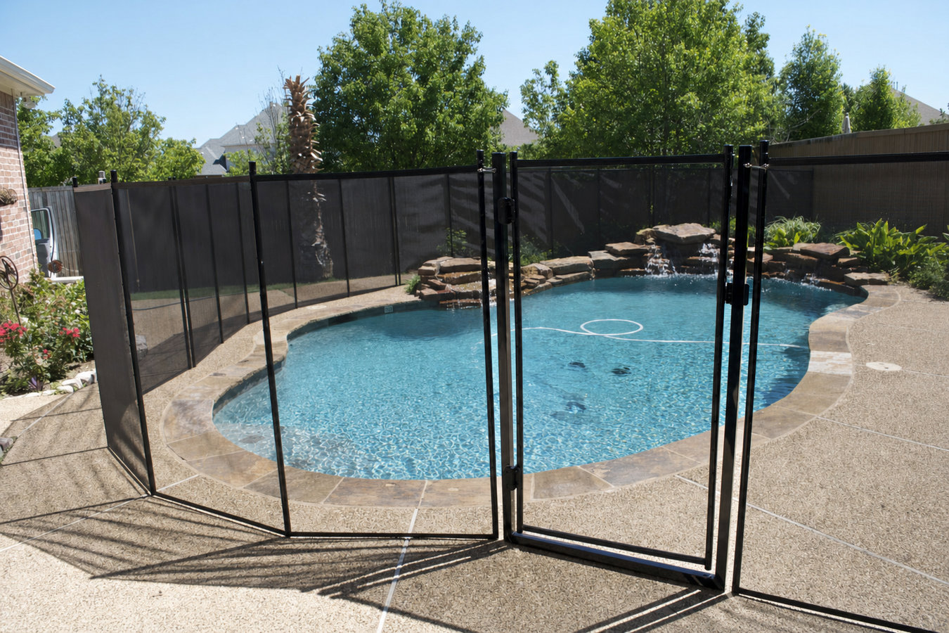Pool fence installation