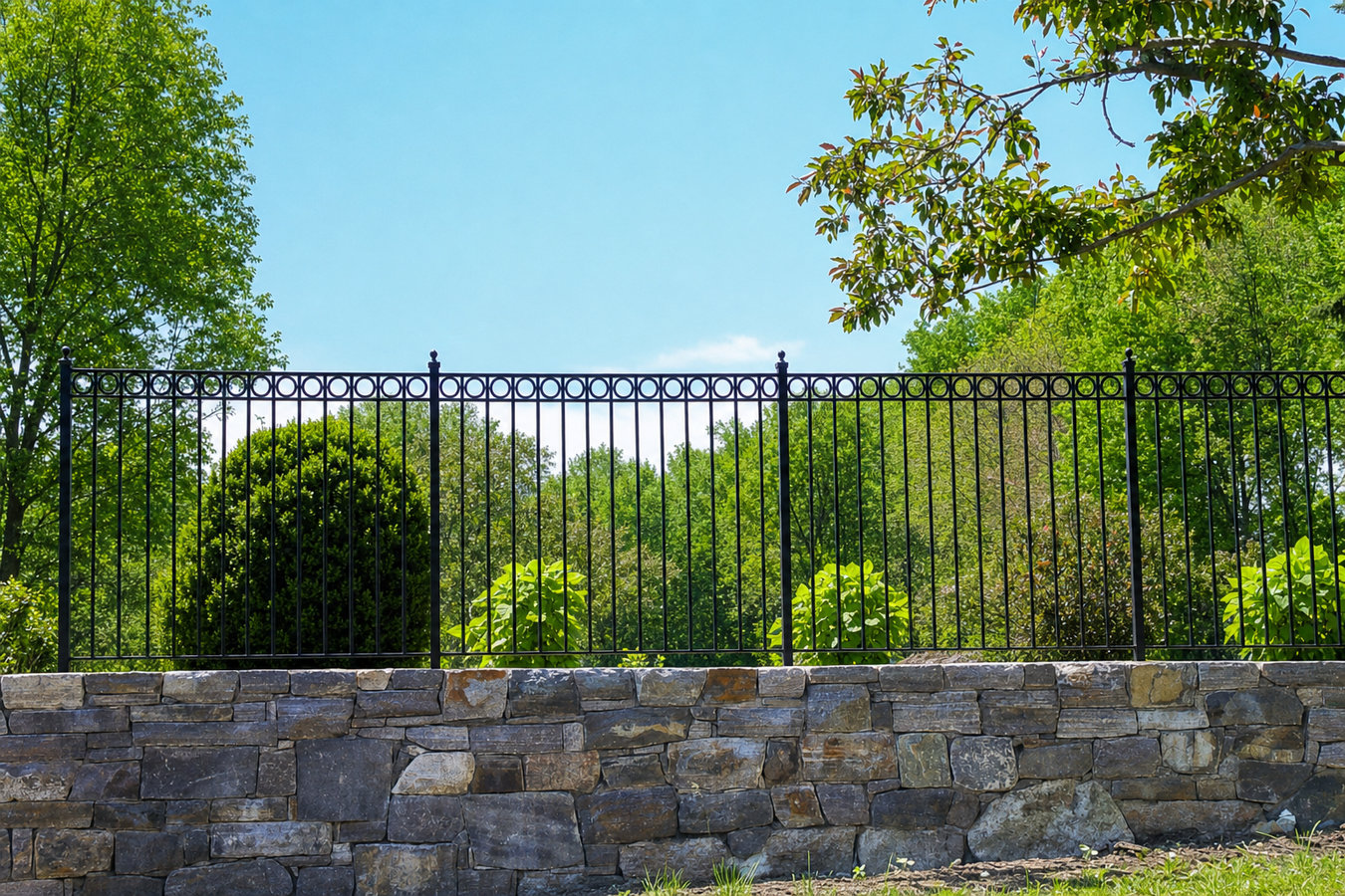 Security fence installation
